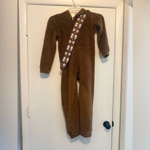 Star Wars Chewbacca Brown Fleece Kids One Piece pajamas costume